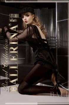 Ballerina: leggings neri in microfibra. Art. 038
