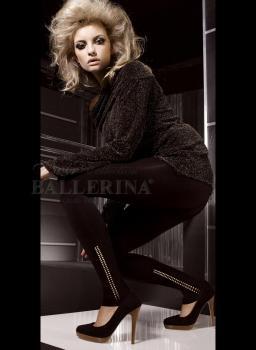 Leggings neri con asolature laterali. Art. 039