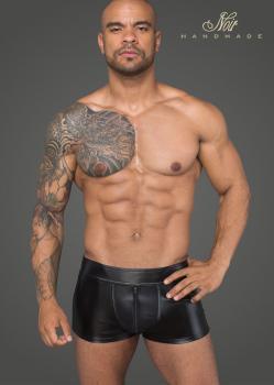 Pantaloncini da uomo in tessuto effetto bagnato e rete 3D.
