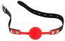 Ball Gag rossa in silicone.