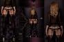 Ballerina: collant nero/beige con ricami. Art. 302