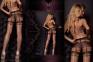 Ballerina: collant beige/nero effetto reggicalze. Art. 307