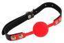Ball Gag rossa in silicone.