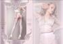 Collant bianco velato con ricami floreali. Art. 582
