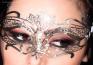 CHILIROSE: maschera filigranata con strass. Mod. 3809