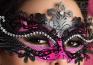 CHILIROSE: maschera filigranata con strass. Mod. 3993