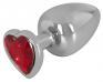 Plug in alluminio con gemma decorativa. 9,4 cm