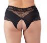 Slip aperto con inserti in pizzo e filo di perle. Taglie comode