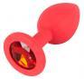 Plug in silicone con zircone.