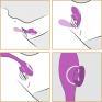 Stimolatore flessibile doppia funzione con lingua rotante.